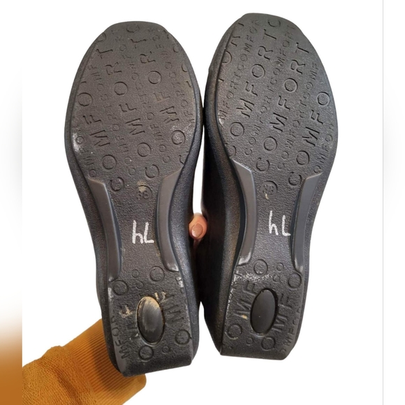 Patrizia Spring Step Brown Leathee Low Wedge Slip On Size 38 - Picture 4 of 7